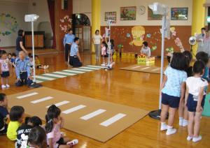 交通安全教室（ゆたか幼稚園）