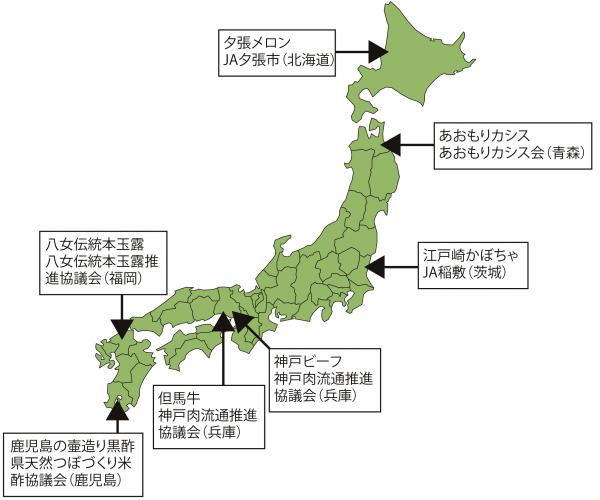 地理的表示全国図