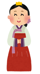 チマチョゴリを着た女性