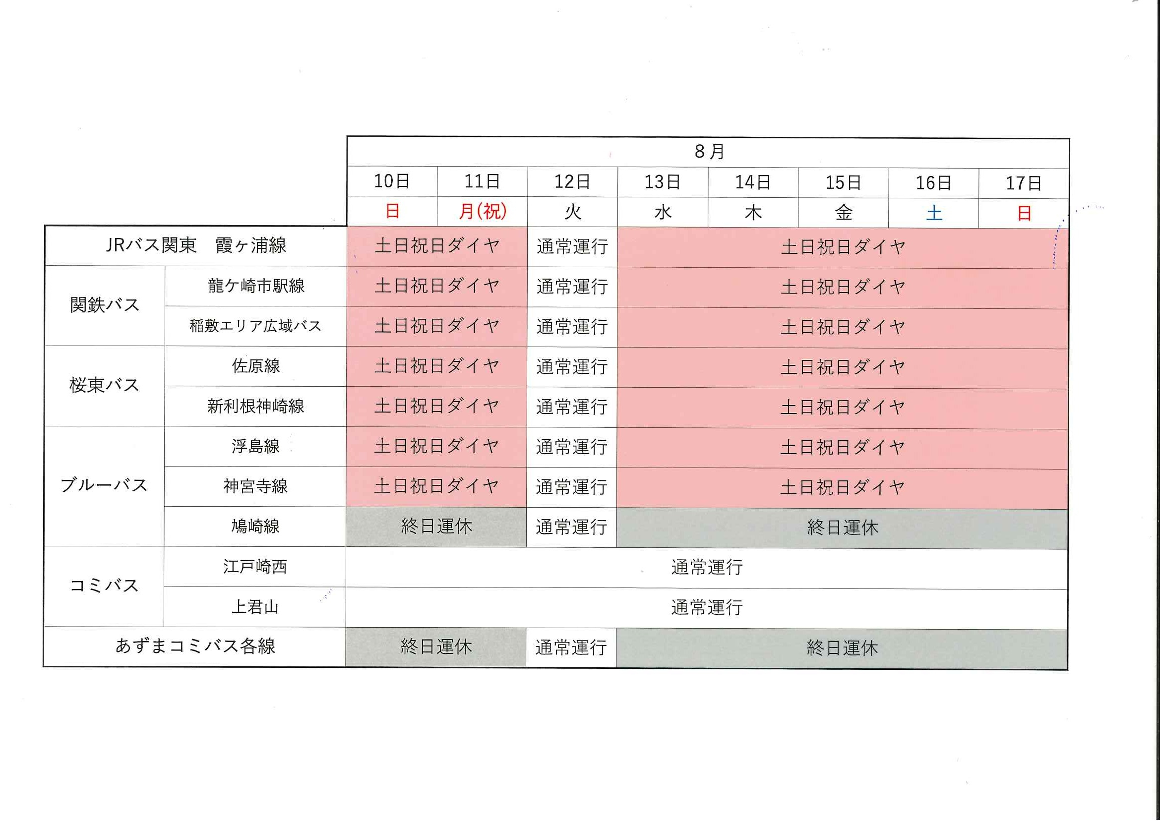 R7お盆ダイヤ