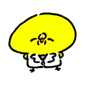 医者のひよこのイラスト