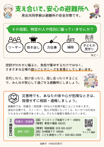 避難所ポスター