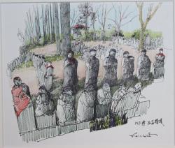 古山浩一 万年筆画の世界 稲敷市を描く 展 終了いたしました 稲敷市公式ホームページ