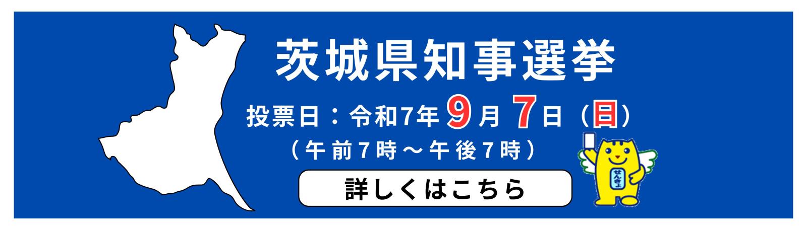 令和7年度 茨城県知事選挙について